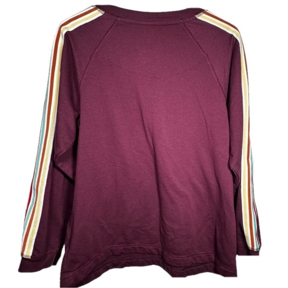 Deep Purple / Plum and White Track Joggers and Crewneck Set - Picture 3 of 7